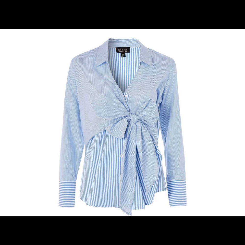 Tie wrap strip shirt